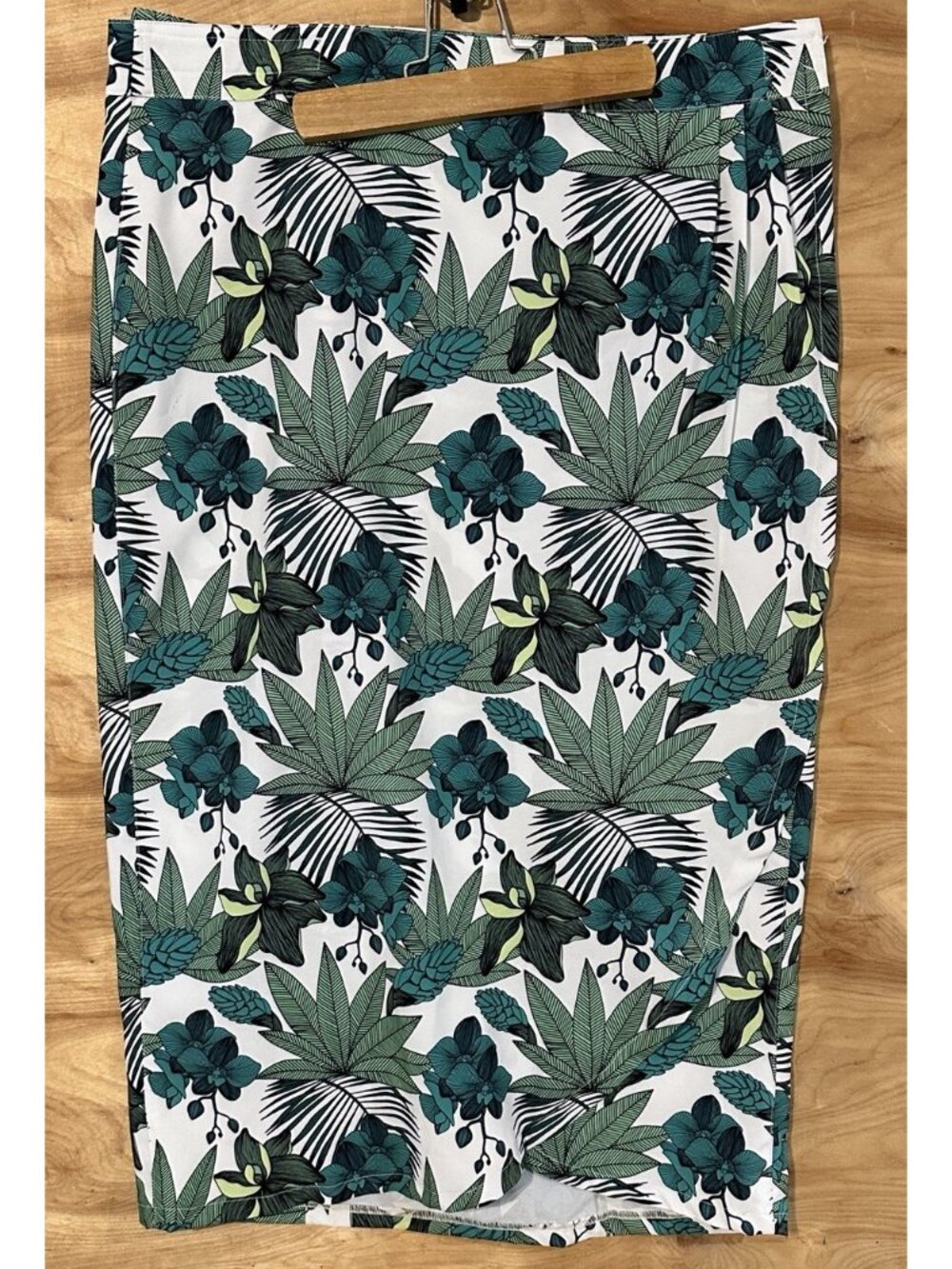 RIP SKIRT Hawaii Lg Long Ocean Wrap Swim Cover Skirt tropical Floral  Pocket